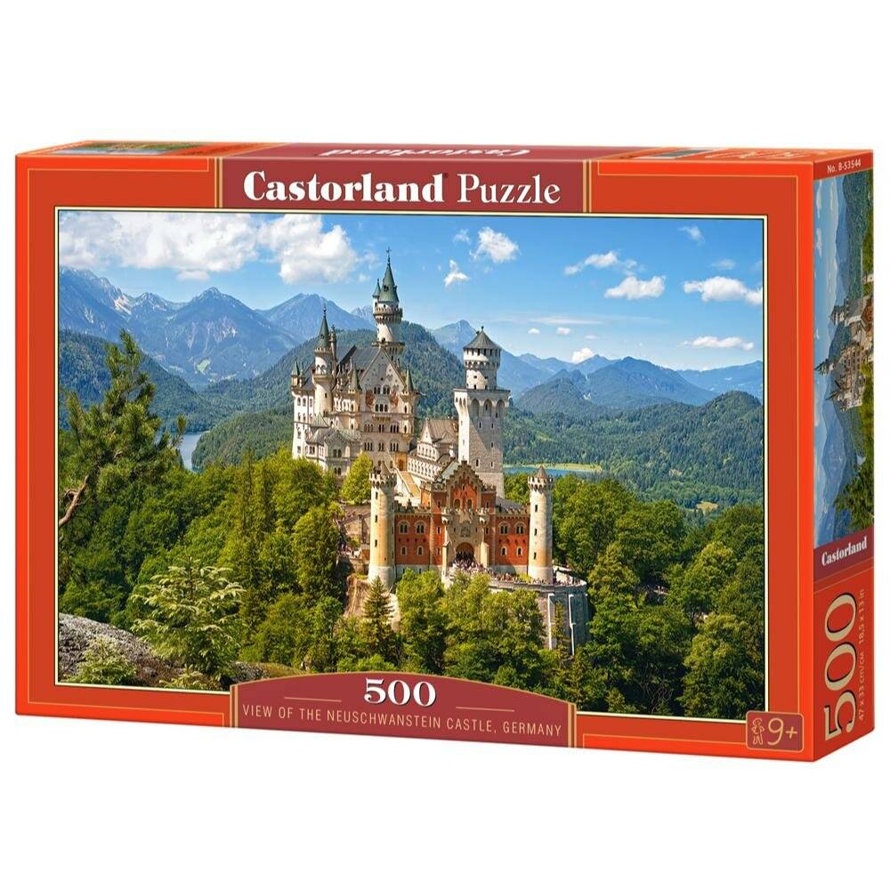 CASTORLAND Puzzle Ansicht von Schloss Neuschwanstein 500 Teile