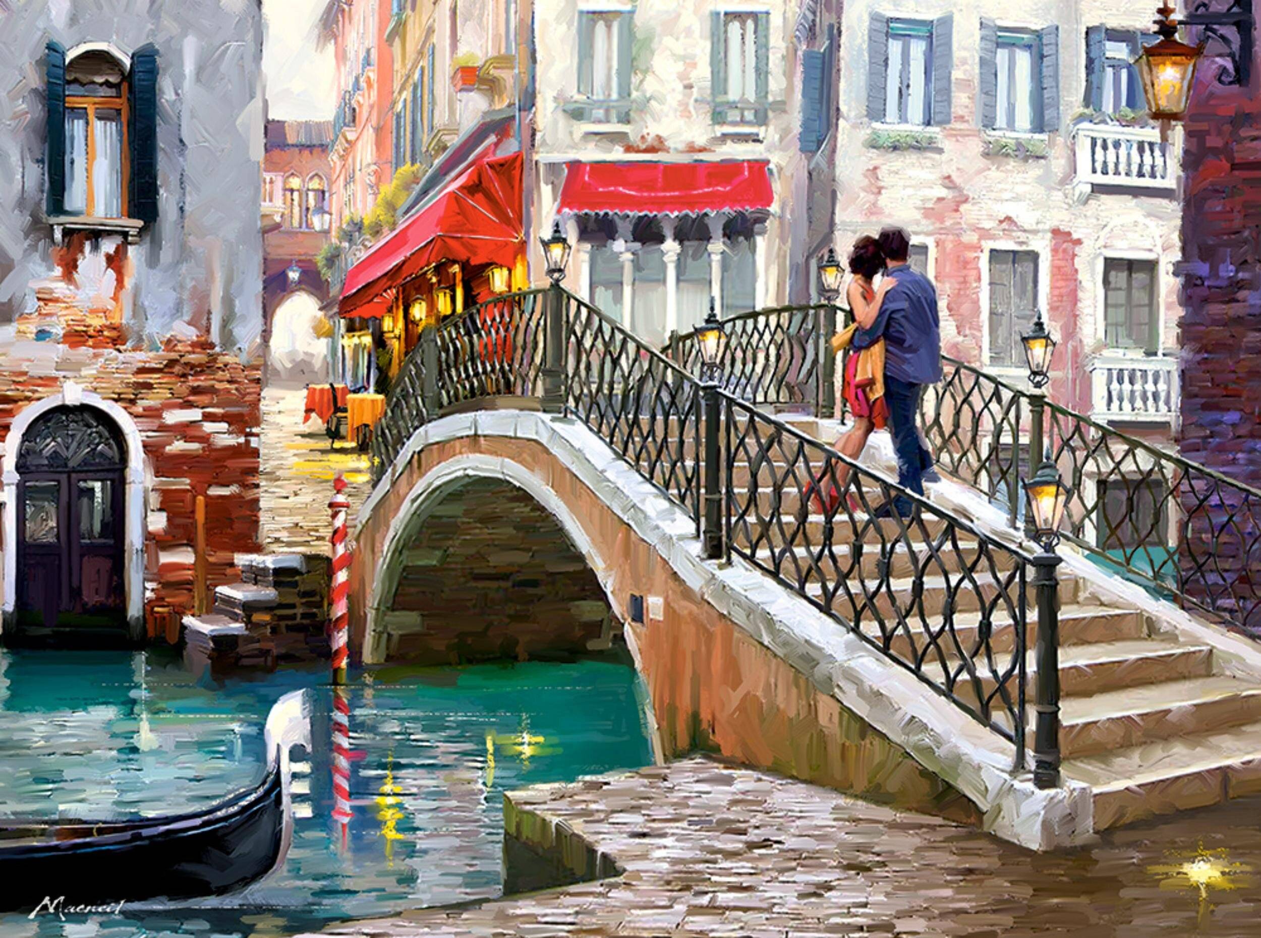 CASTORLAND Puzzle Brücke in Venedig 2000 Teile