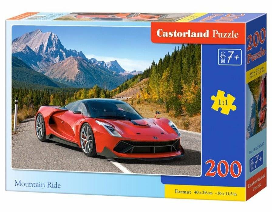 CASTORLAND Mountain Ride Puzzle 200 Teile