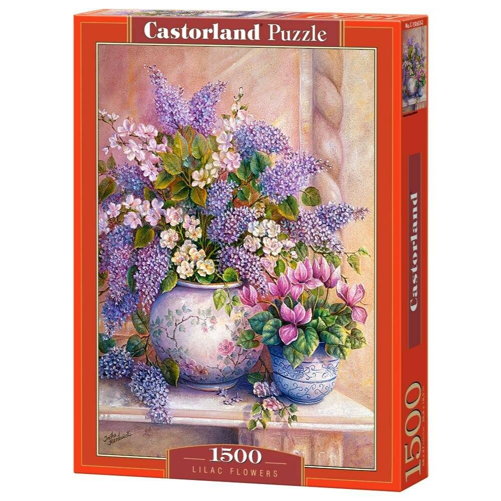 CASTORLAND Flieder Blumenstrauß Puzzle 1500 Teile