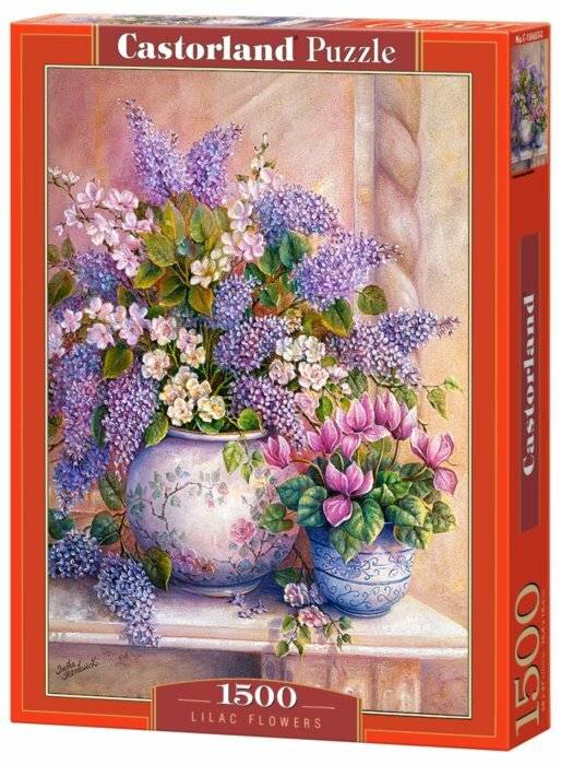 CASTORLAND Flieder Blumenstrauß Puzzle 1500 Teile