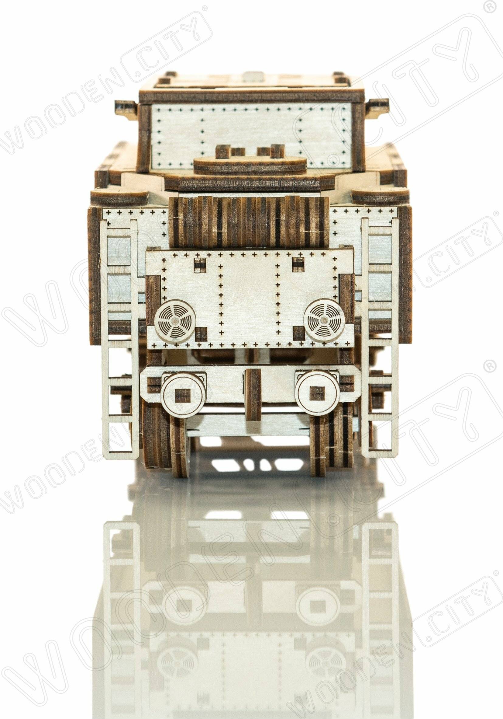 WOODEN CITY 3D-Puzzle Express mit einem Tender und Schienen 580 Teile