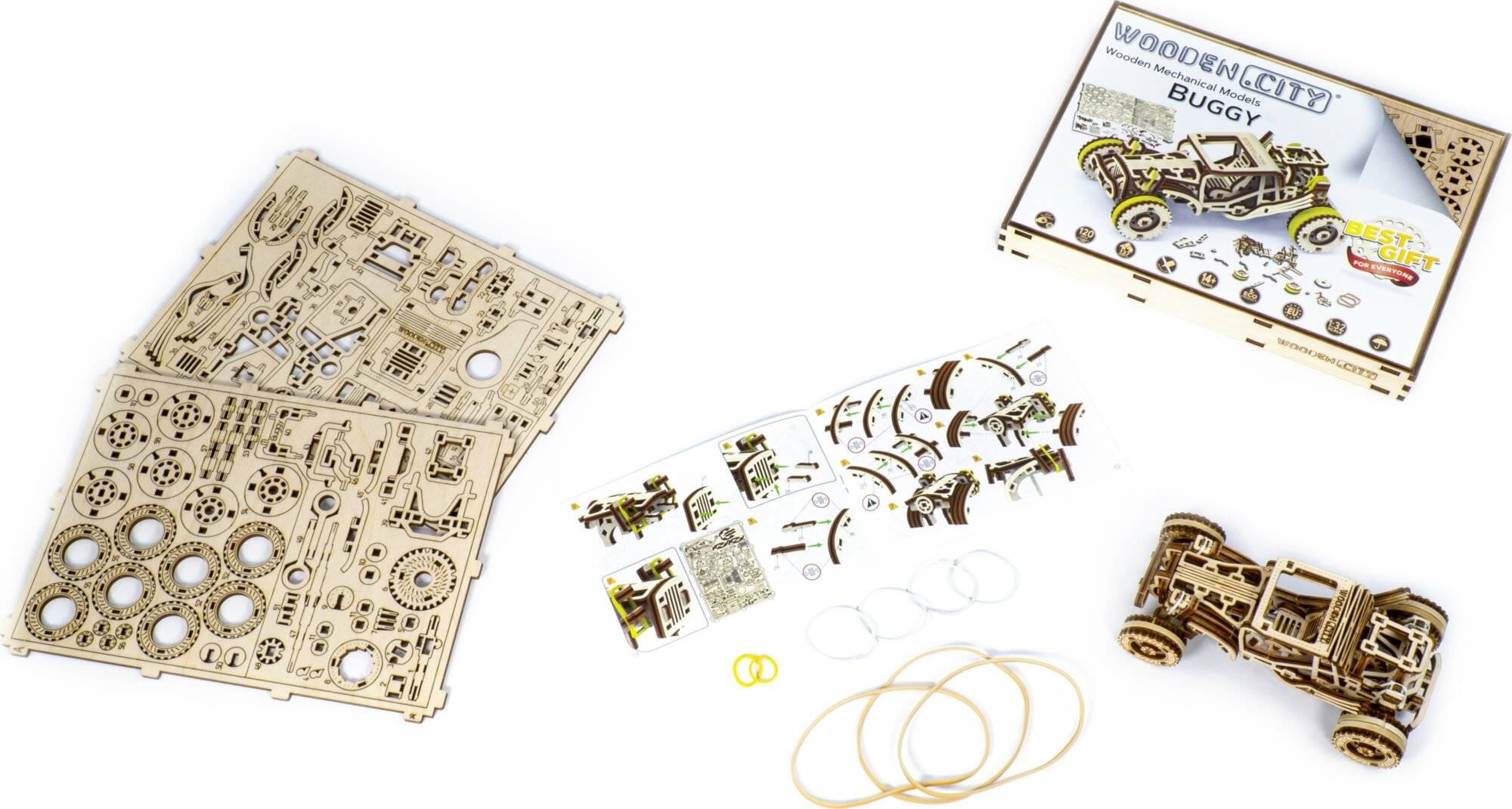WOODEN CITY 3D-Puzzle Auto-Buggy 137 Teile
