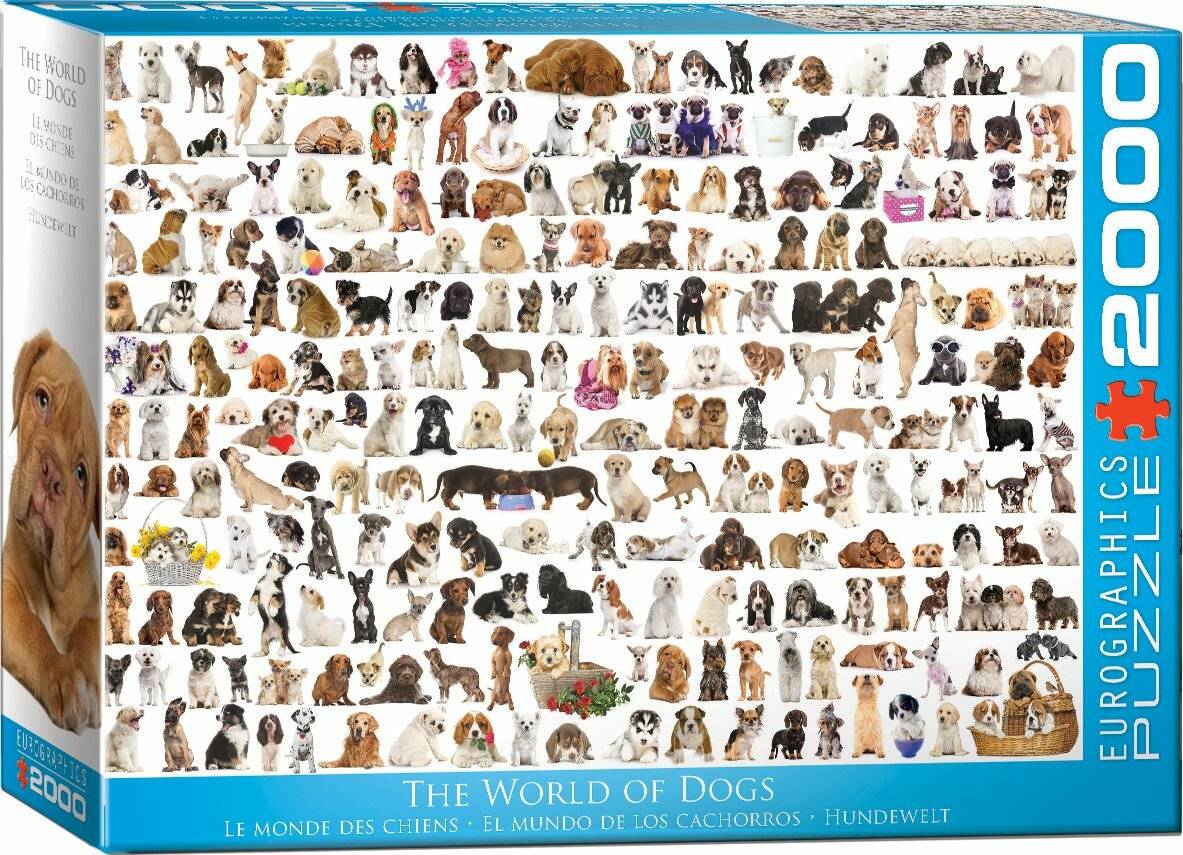 EUROGRAPHICS Puzzle World of Dogs 2000 Teile