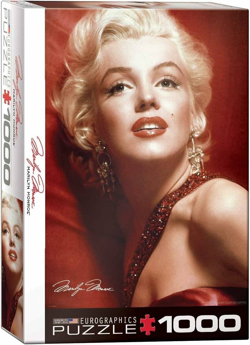 EUROGRAPHICS Puzzle Marilyn Monroe: Rotes Portrait 1000 Teile