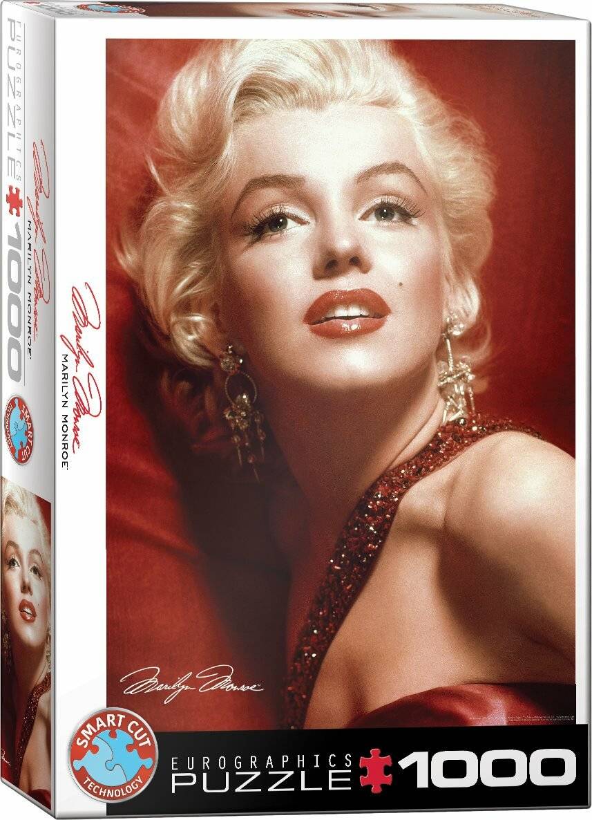 EUROGRAPHICS Puzzle Marilyn Monroe: Rotes Portrait 1000 Teile