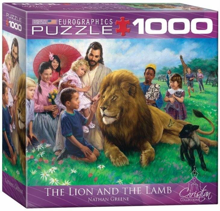 EUROGRAPHICS Löwe und Lamm Puzzle 1000 Teile