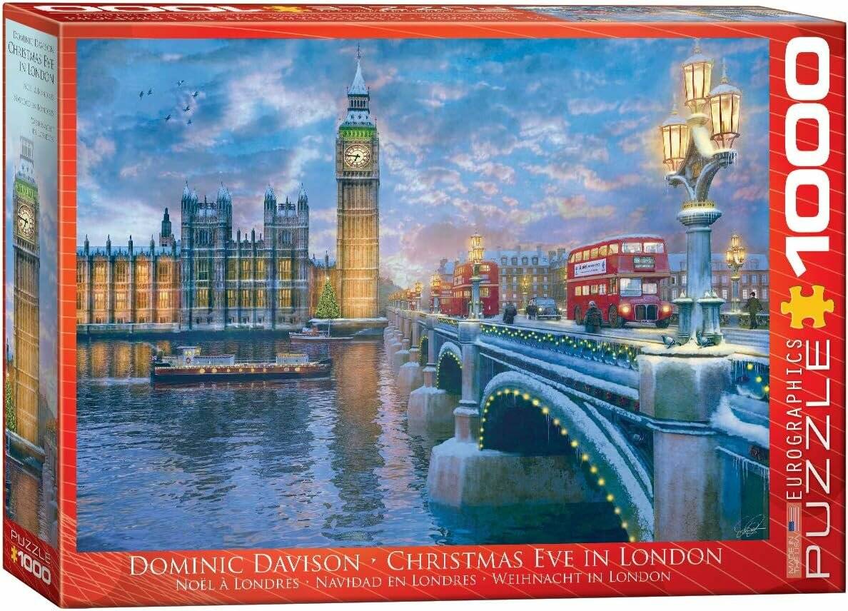 EUROGRAPHICS Puzzle Weihnachtsabend in London 1000 Teile