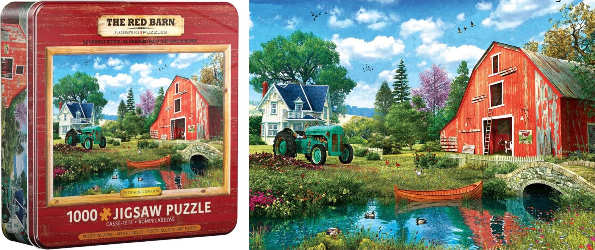 EUROGRAPHICS Rote Scheune Puzzle 1000 Teile