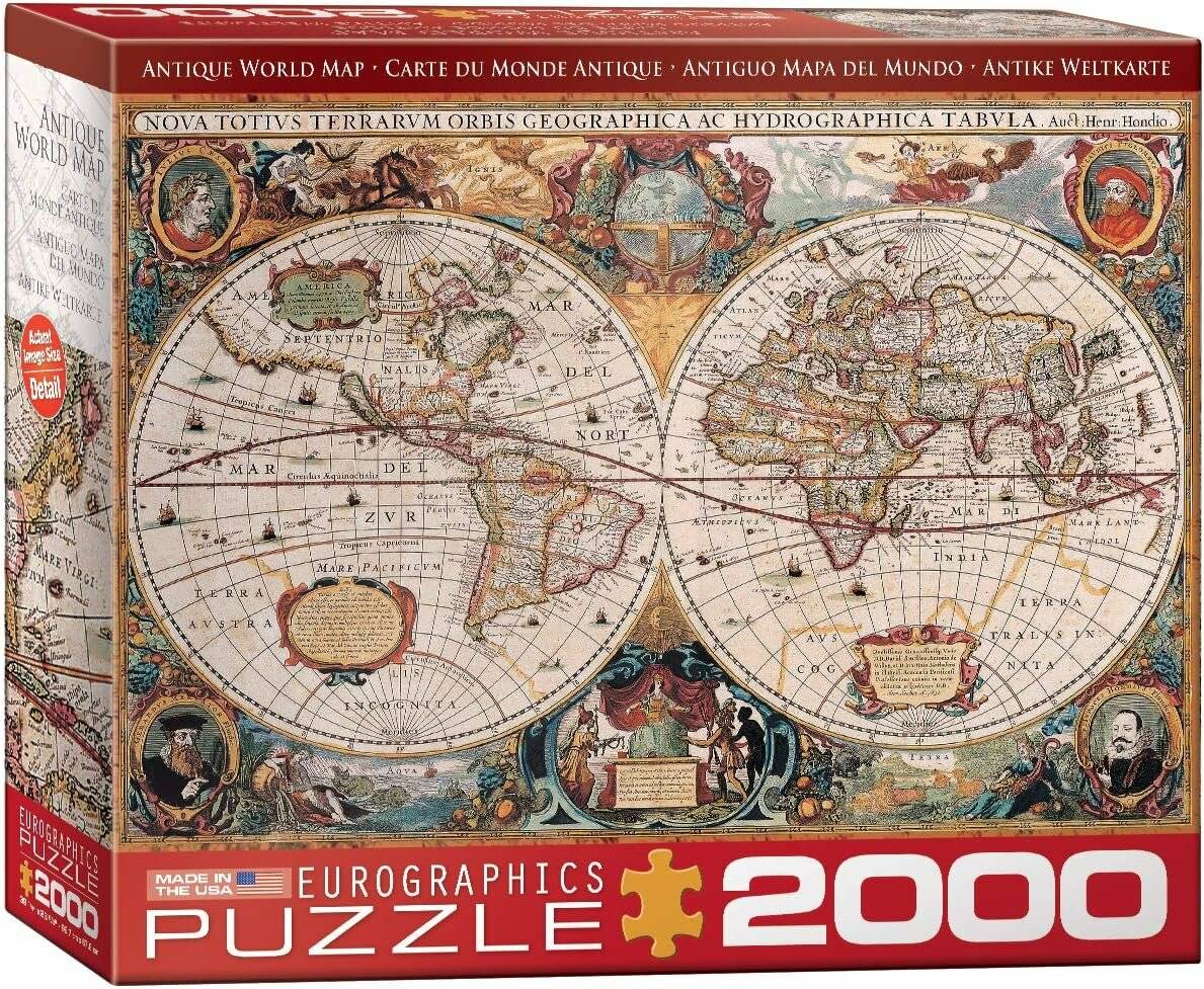 EUROGRAPHICS Puzzle Antike Weltkarte 2000 Teile