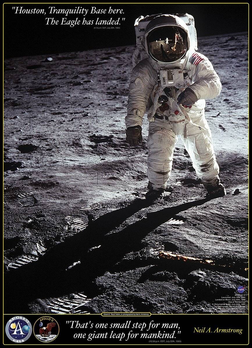 EUROGRAPHICS Puzzle Neil A. Armstrong: Erste Schritte auf dem Mond 1000 Teile