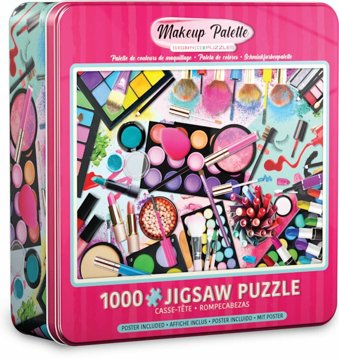 EUROGRAPHICS Puzzle in Blechdose Farbpalette: Makeup 1000 Teile