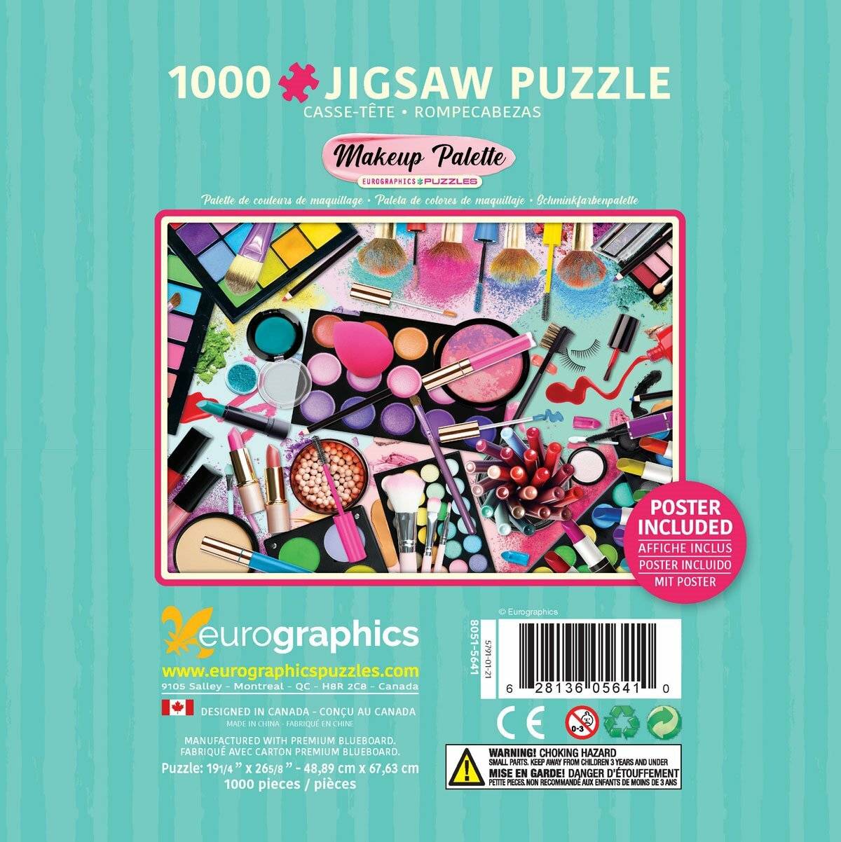 EUROGRAPHICS Puzzle in Blechdose Farbpalette: Makeup 1000 Teile