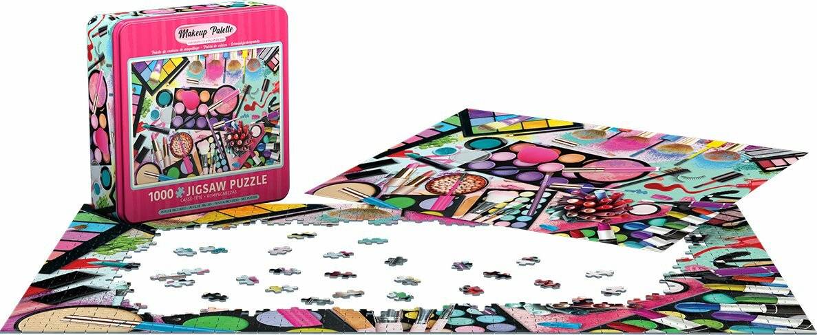 EUROGRAPHICS Puzzle in Blechdose Farbpalette: Makeup 1000 Teile