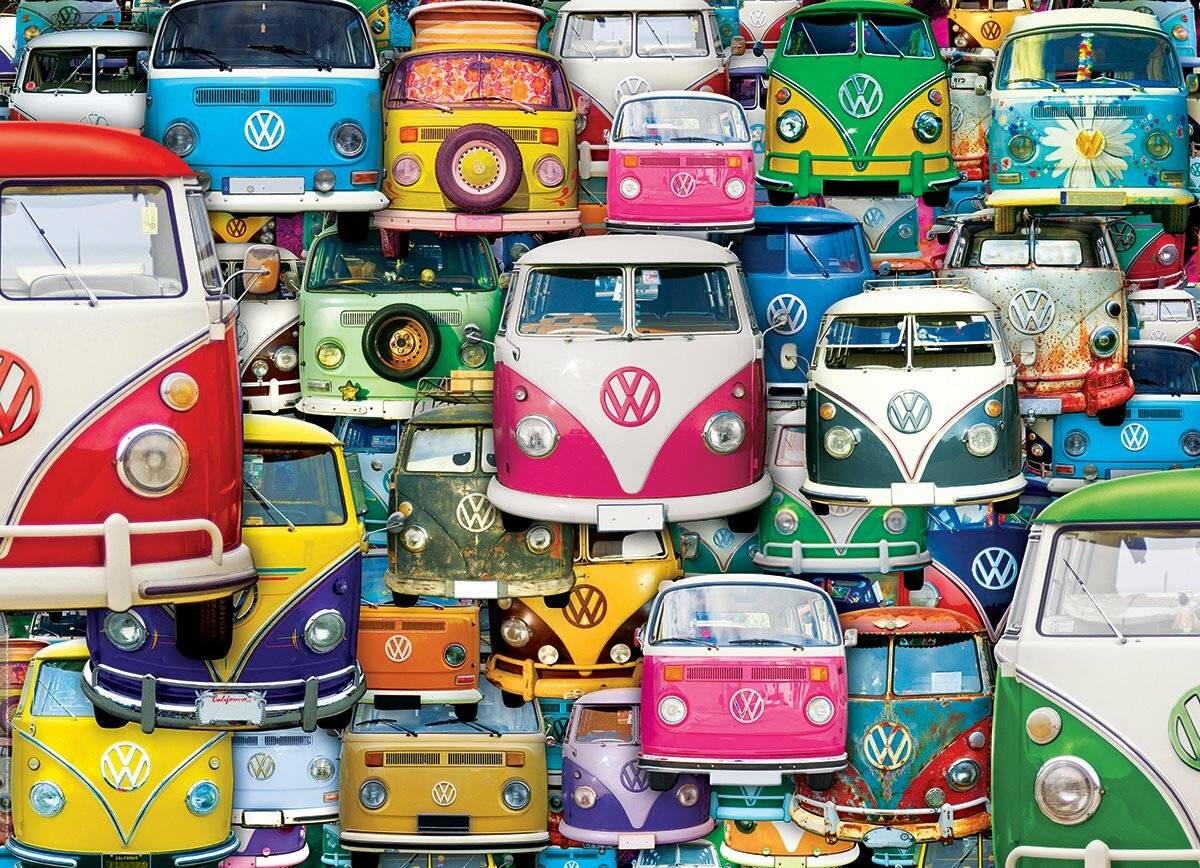 EUROGRAPHICS Puzzle Volkswagen Bus: Funky Jam 1000 Teile