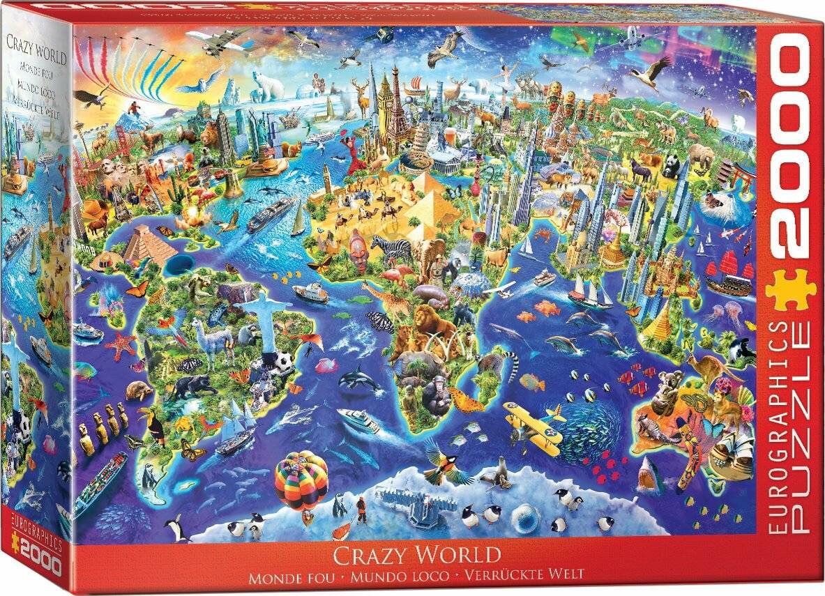 EUROGRAPHICS Puzzle Crazy World 2000 Teile