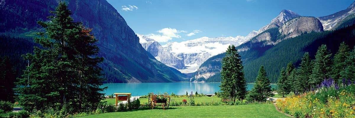 EUROGRAPHICS Panoramapuzzle Lake Louise, Kanadische Rocky Mountains 1000 Teile