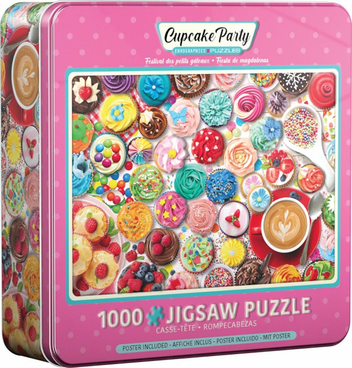 EUROGRAPHICS Puzzle in Blechdose Kuchenparty 1000 Teile