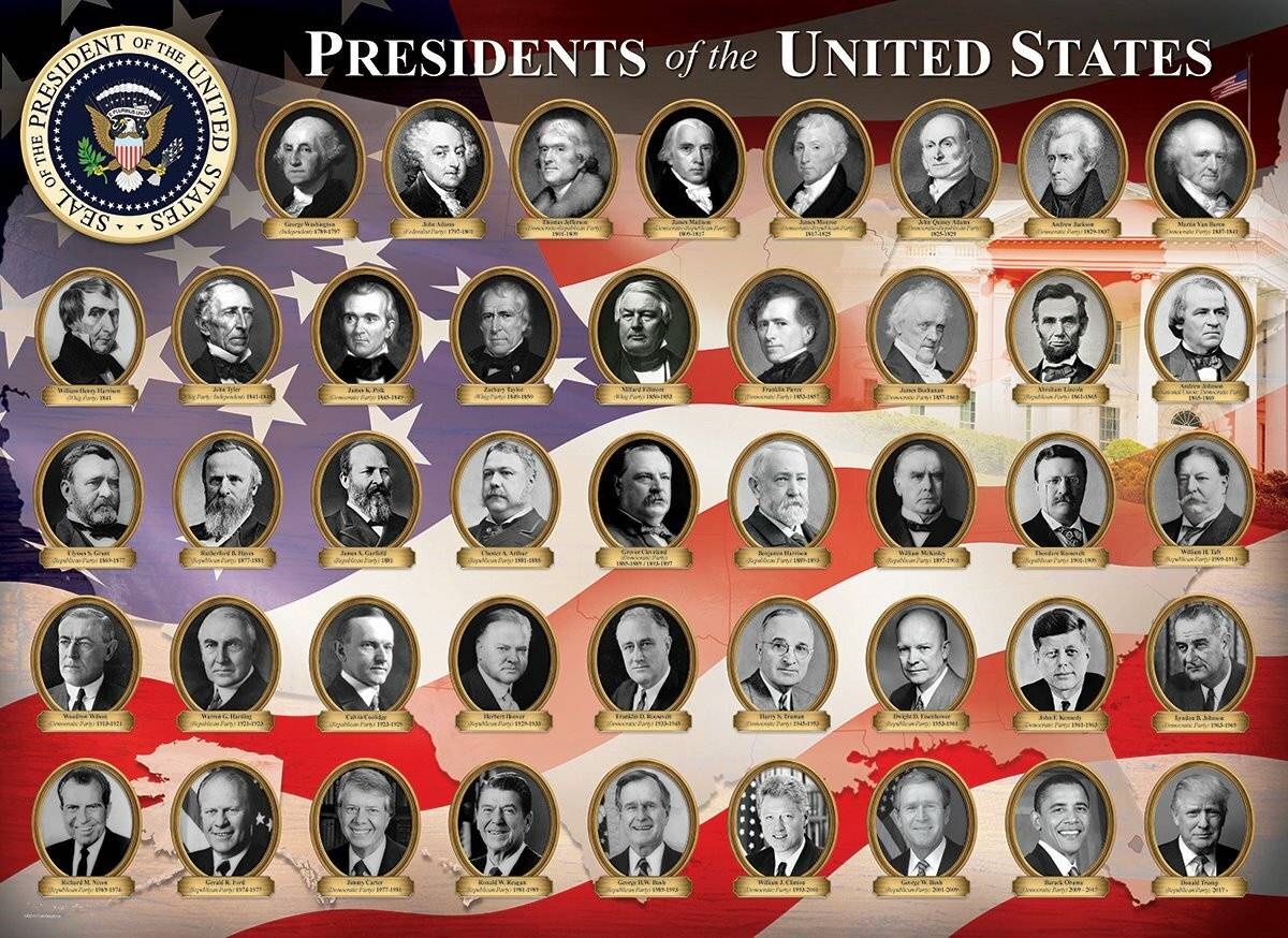 EUROGRAPHICS Puzzle Präsidenten der Vereinigten Staaten von Amerika 1000 Teile