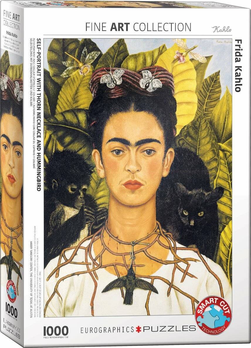 EUROGRAPHICS Puzzle Portrait von Frida Kahlo mit Dornenkette 1000 Teile
