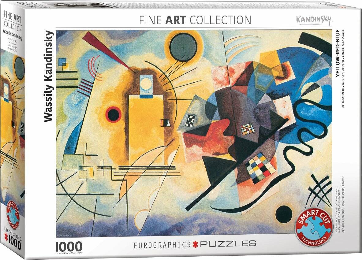 EUROGRAPHICS Puzzle Gelb, rot, blau 1000 Teile