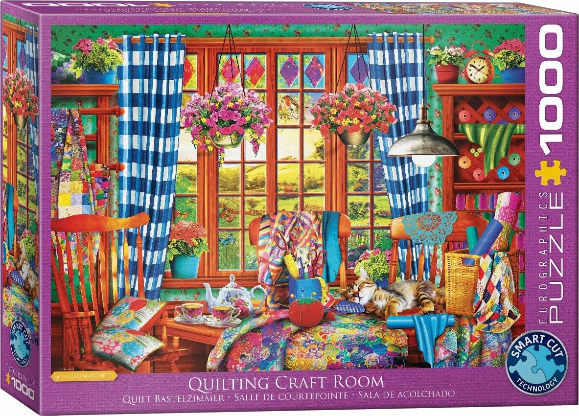 EUROGRAPHICS Puzzle Patchwork Nähwerkstatt 1000 Teile