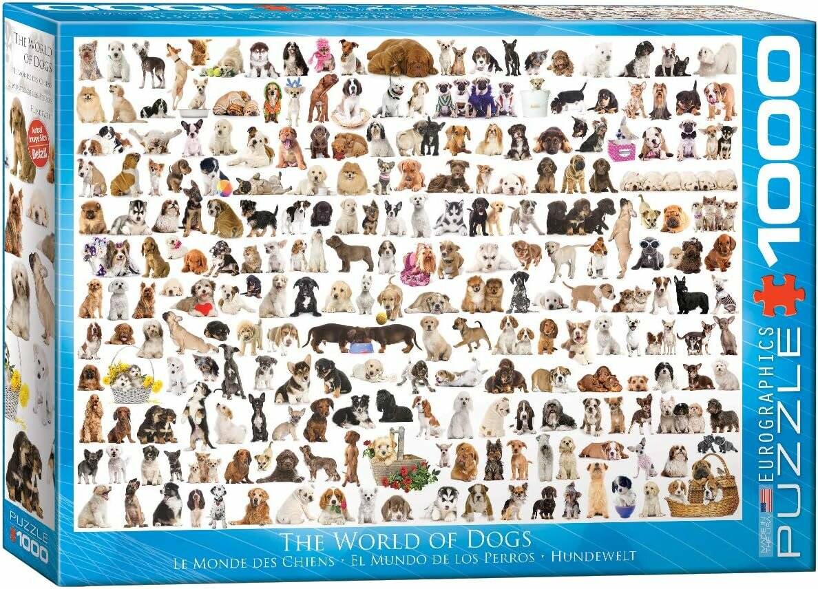 EUROGRAPHICS Puzzle World of Dogs 1000 Teile