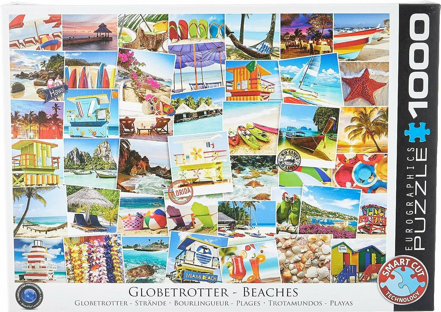 EUROGRAPHICS Weltreisender Puzzle - Strände 1000 Teile