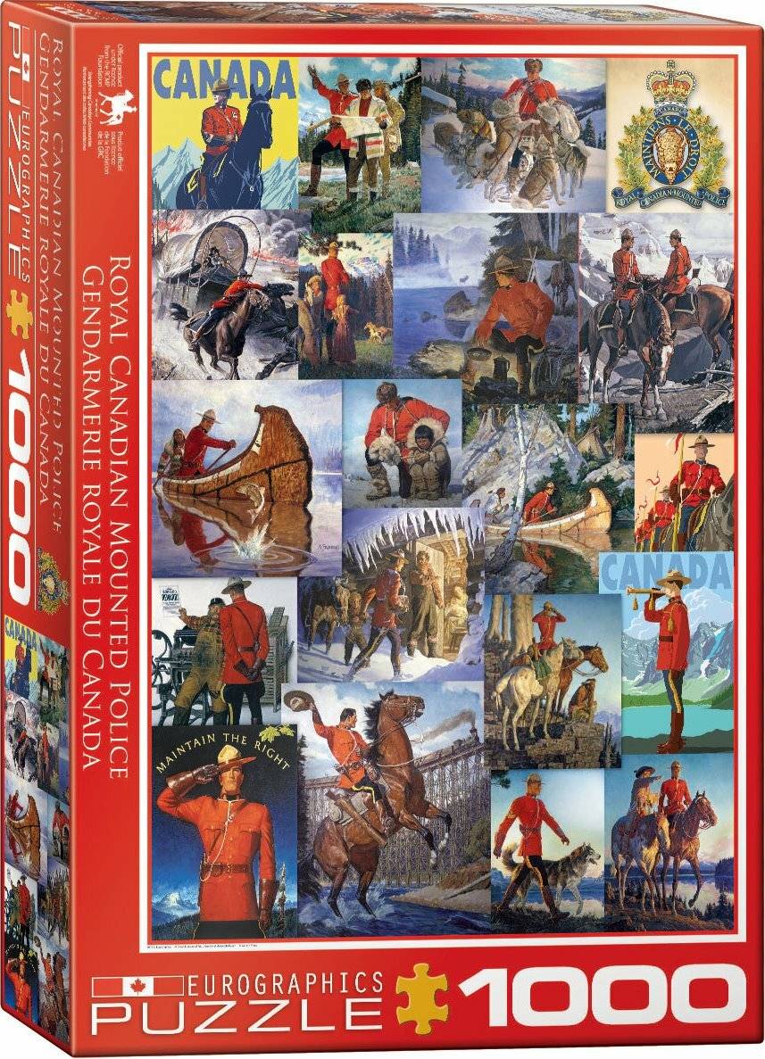 EUROGRAPHICS Puzzle Royal Canadian Mounted Police - Collage 1000 Teile