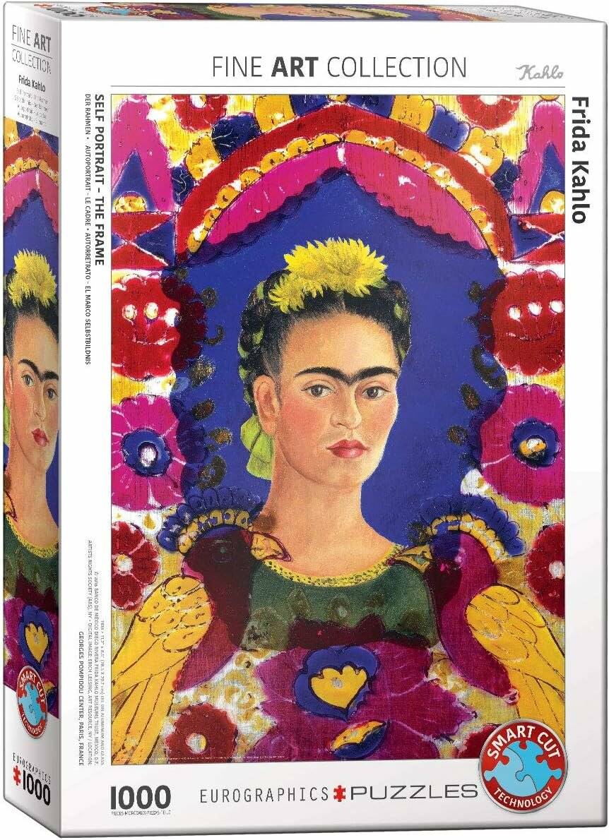 EUROGRAPHICS Puzzle Portrait von Frida Kahlo in einem Rahmen 1000 Teile