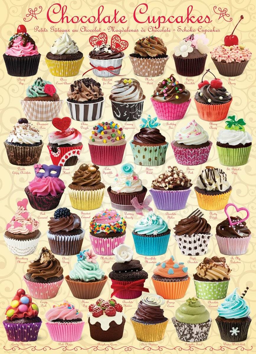EUROGRAPHICS Schokoladen-Cupcakes Puzzle 1000 Teile