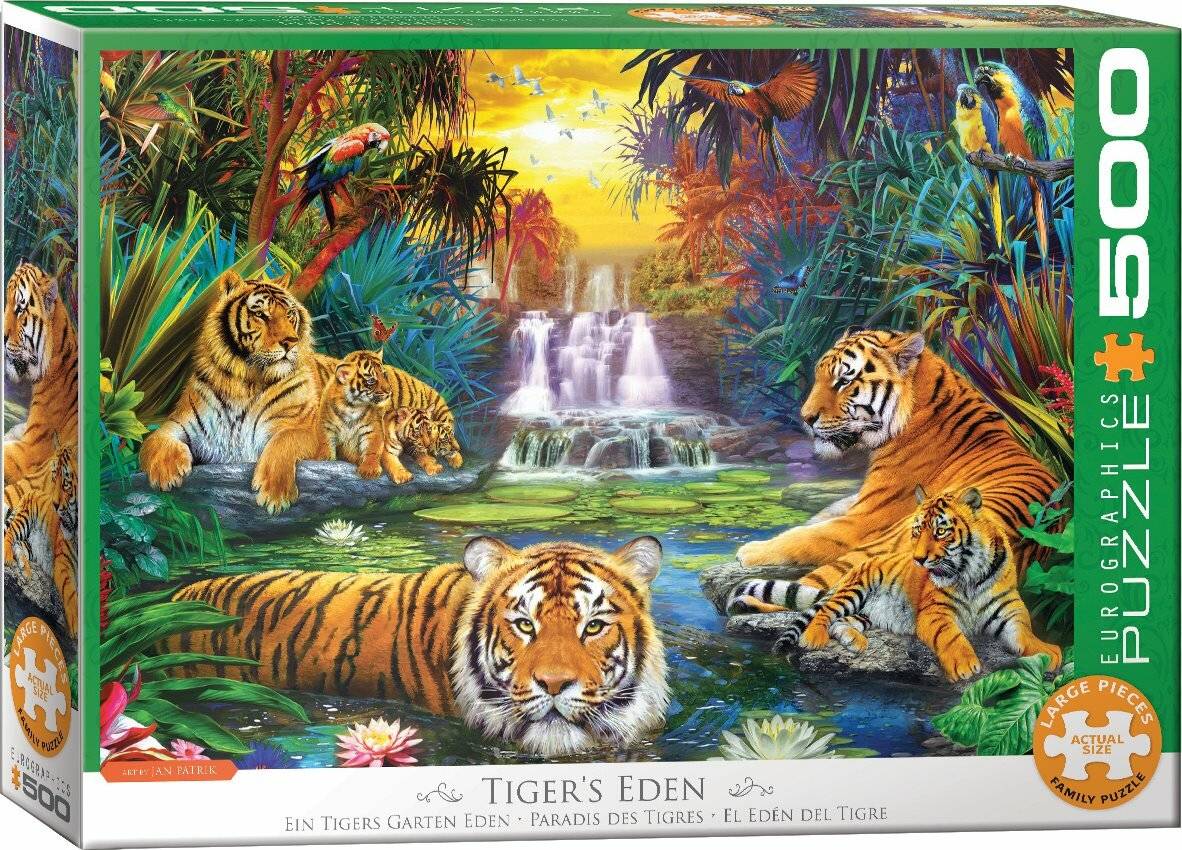 EUROGRAPHICS Tiger Paradise Puzzle XL 500 Teile