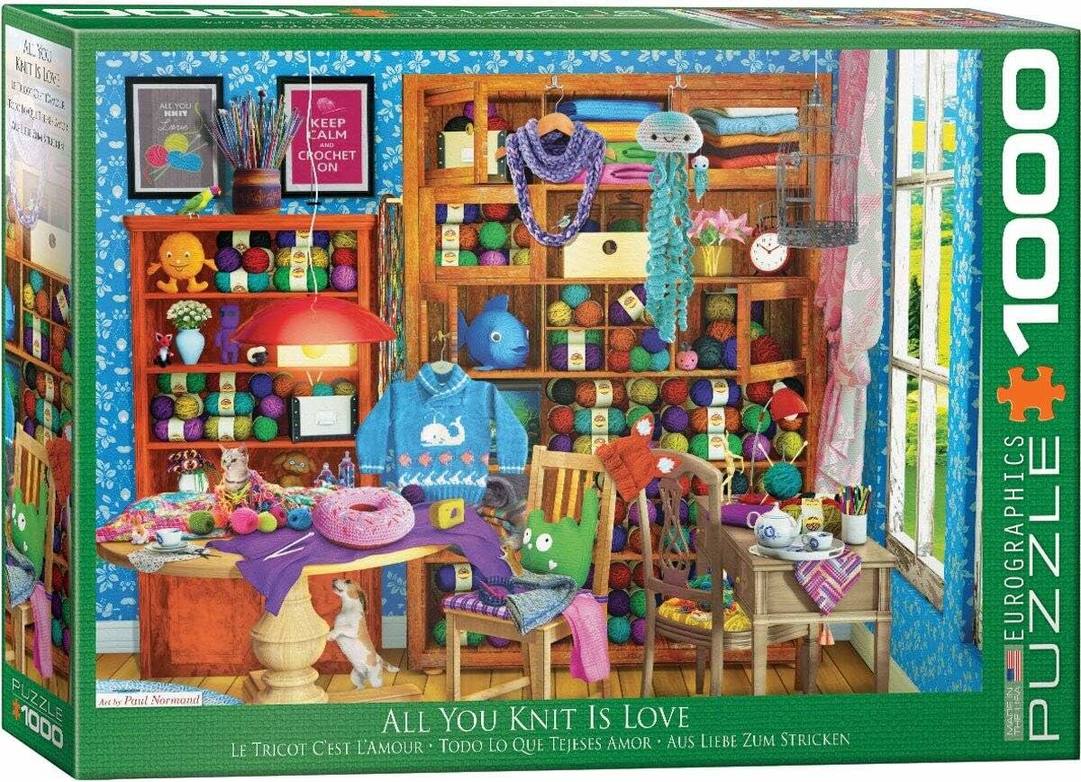EUROGRAPHICS Puzzle Alles was du strickst ist Liebe 1000 Teile