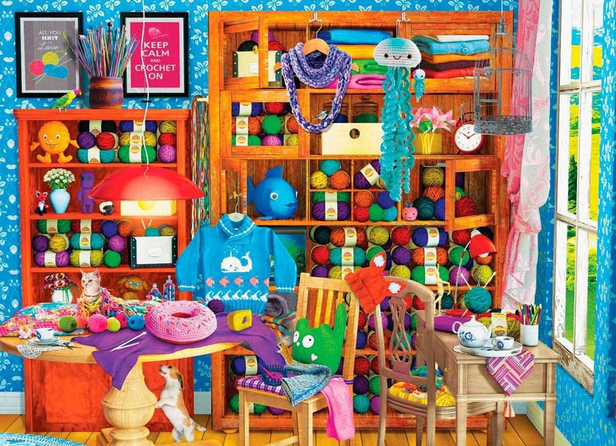 EUROGRAPHICS Puzzle Alles was du strickst ist Liebe 1000 Teile