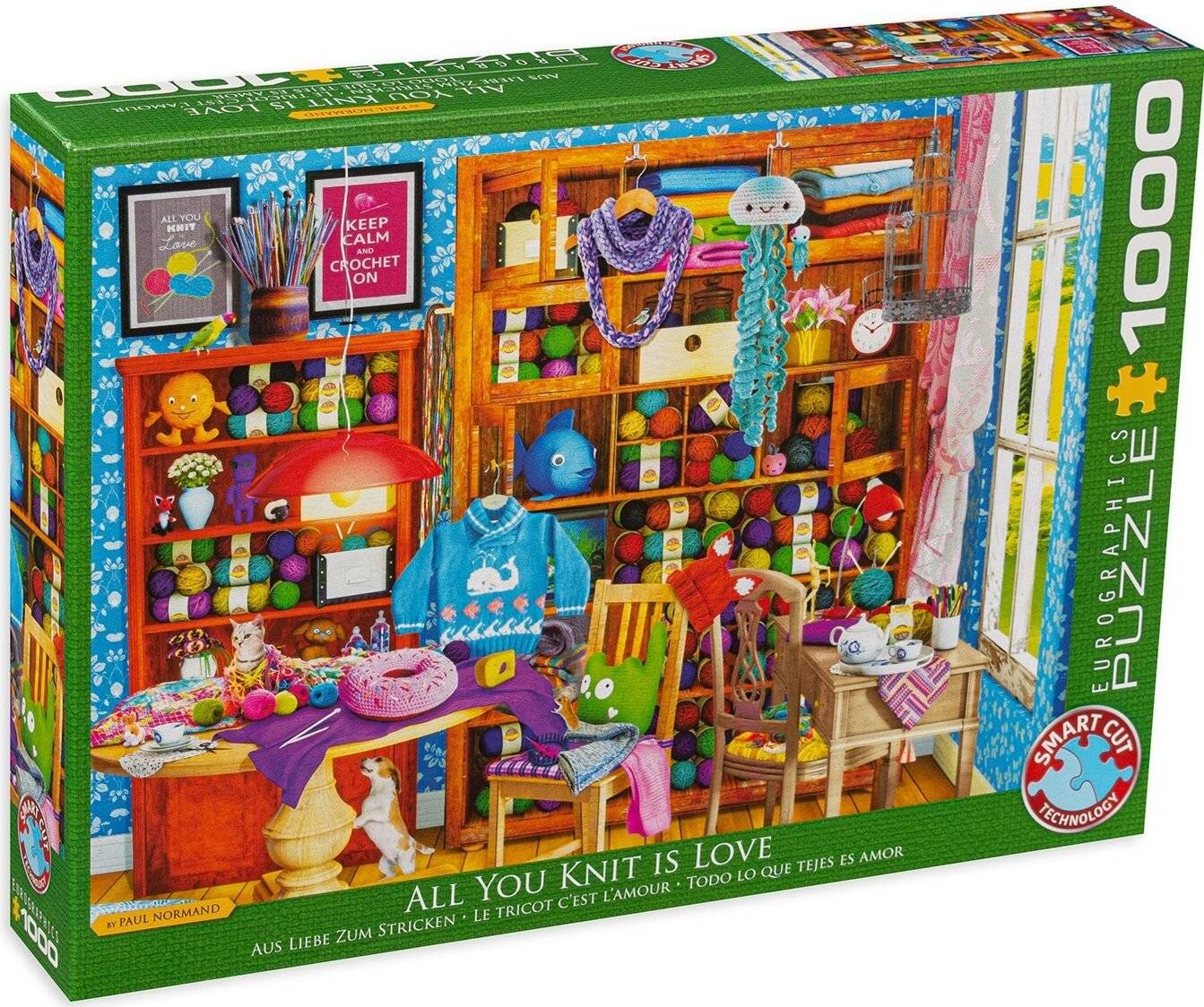 EUROGRAPHICS Puzzle Alles was du strickst ist Liebe 1000 Teile