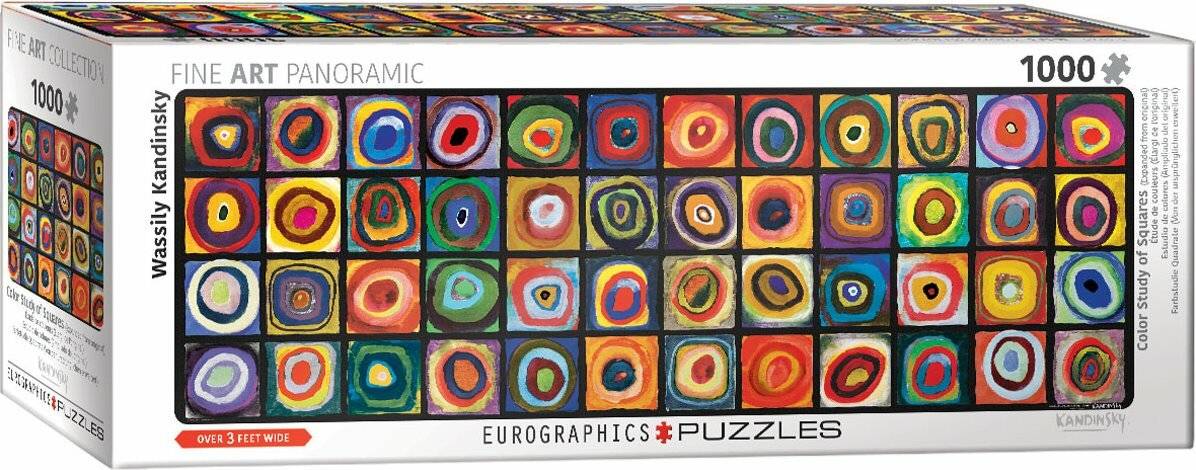 EUROGRAPHICS Panoramapuzzle Farbstudie der Quadrate 1000 Teile