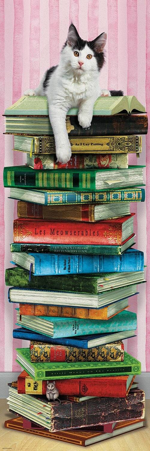 EUROGRAPHICS Vertikalpuzzle Akademische Katze 1000 Teile