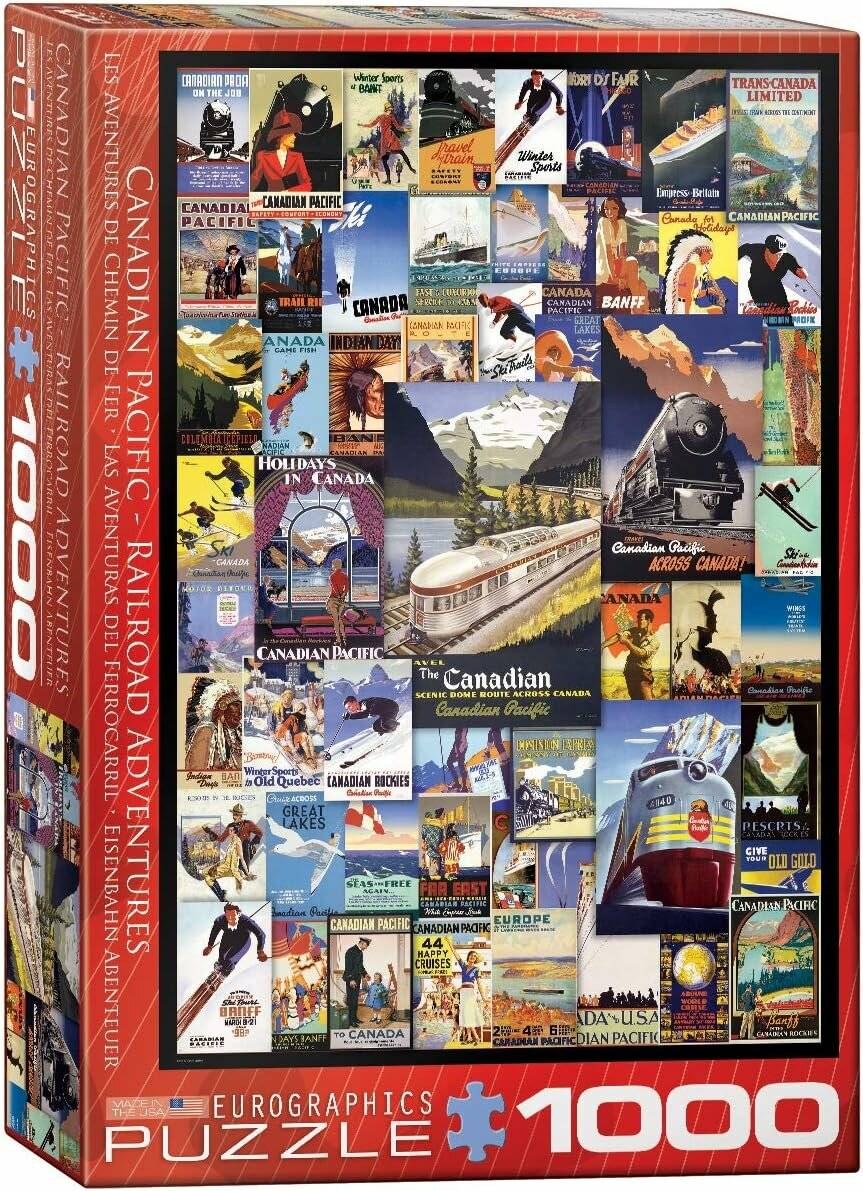 EUROGRAPHICS Puzzle Abenteuer mit der Eisenbahn 1000 Teile