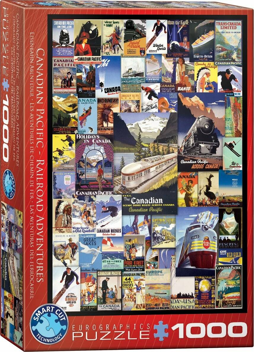 EUROGRAPHICS Puzzle Abenteuer mit der Eisenbahn 1000 Teile