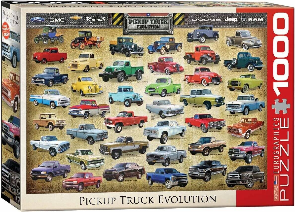 EUROGRAPHICS Puzzle Evolution der Pick-ups 1000 Teile