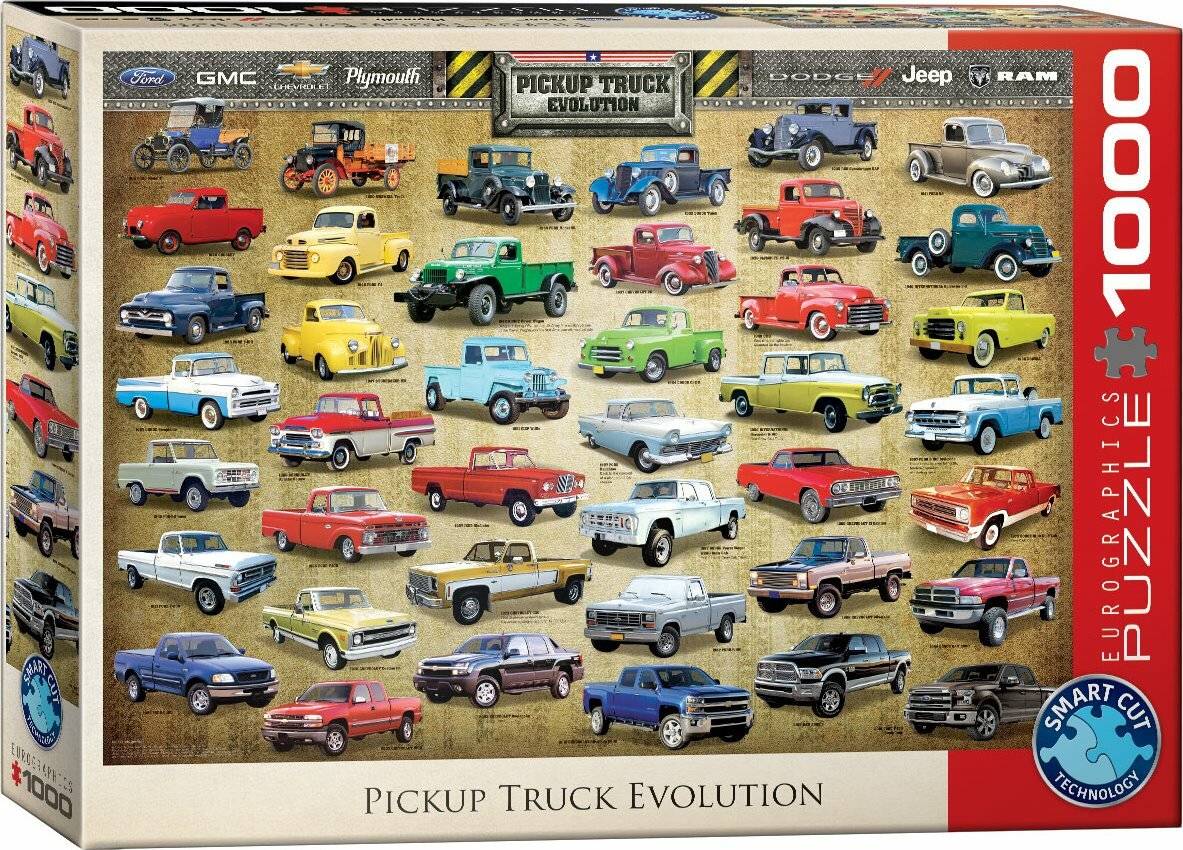 EUROGRAPHICS Puzzle Evolution der Pick-ups 1000 Teile
