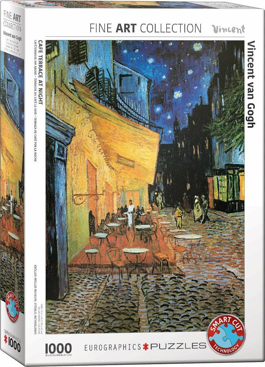 EUROGRAPHICS Puzzle Terrassencafé bei Nacht 1000 Teile