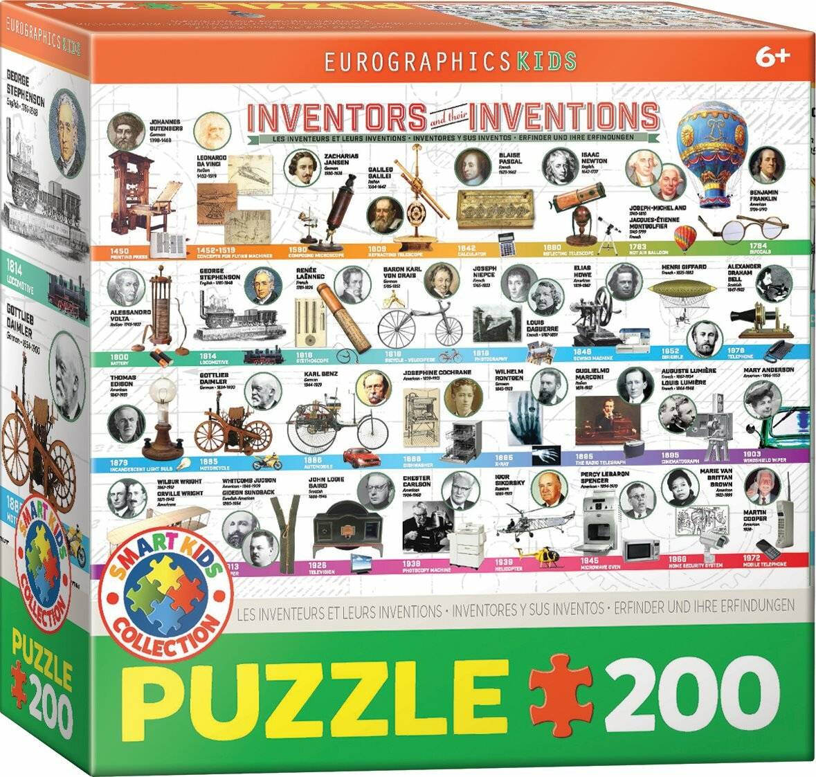 EUROGRAPHICS Puzzle Große Erfindungen 200 Teile
