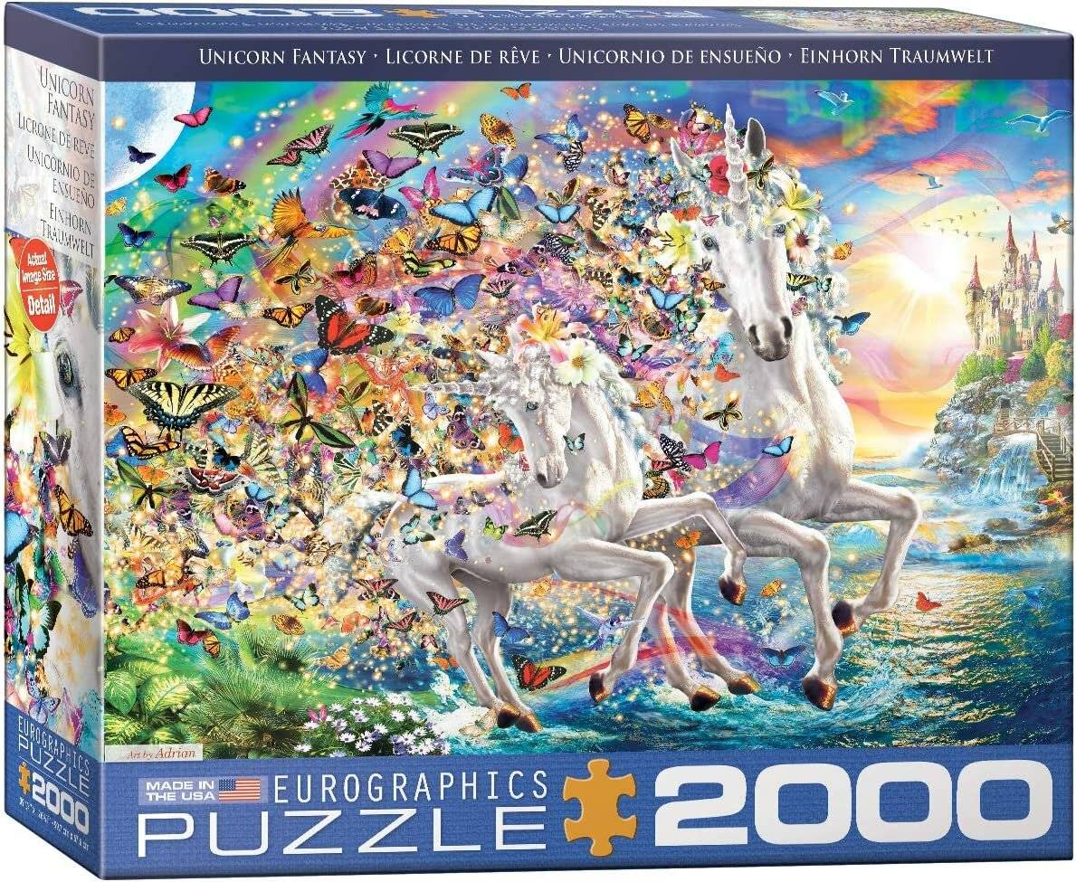Einhorn - Traumwelt 2000 Teile Puzzle