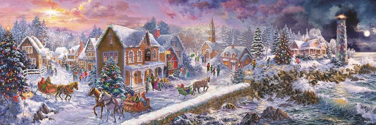 EUROGRAPHICS Panoramapuzzle Urlaub an der Küste 1000 Teile