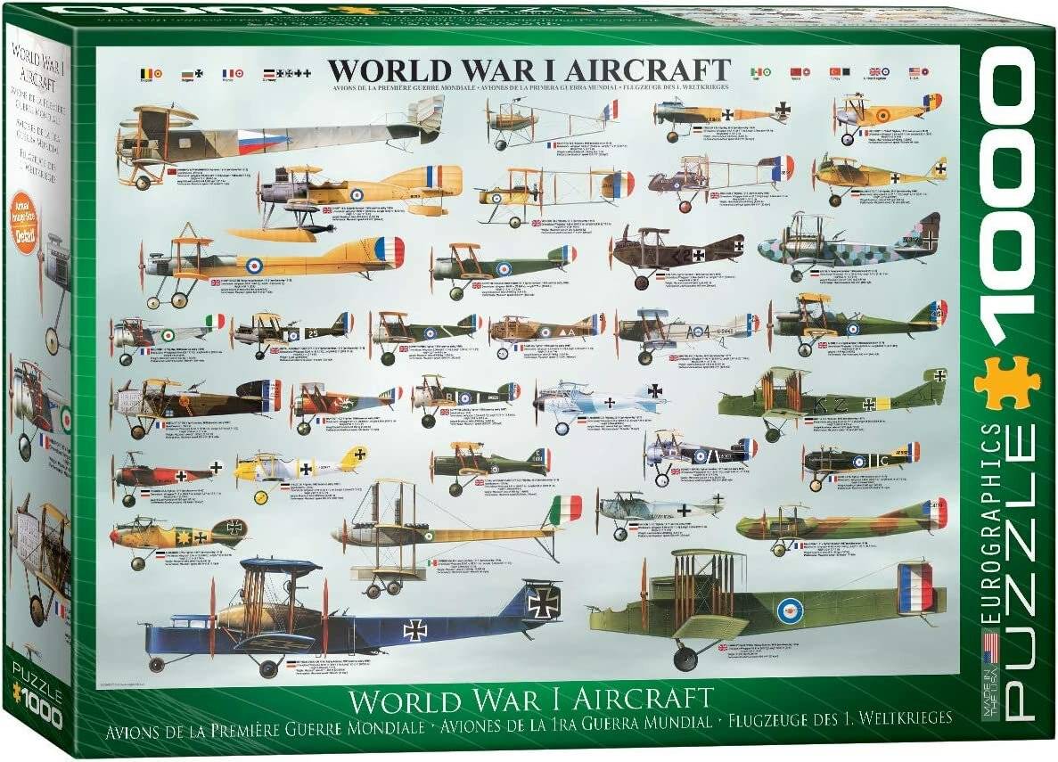 EUROGRAPHICS World War I Aircraft Puzzle 1000 Teile