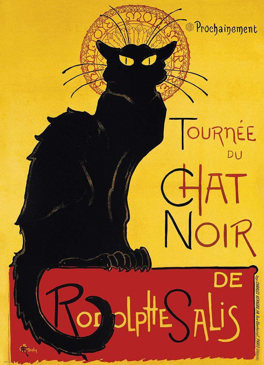 EUROGRAPHICS Puzzle Cabaret Le Chat Noir - Poster 1000 Teile