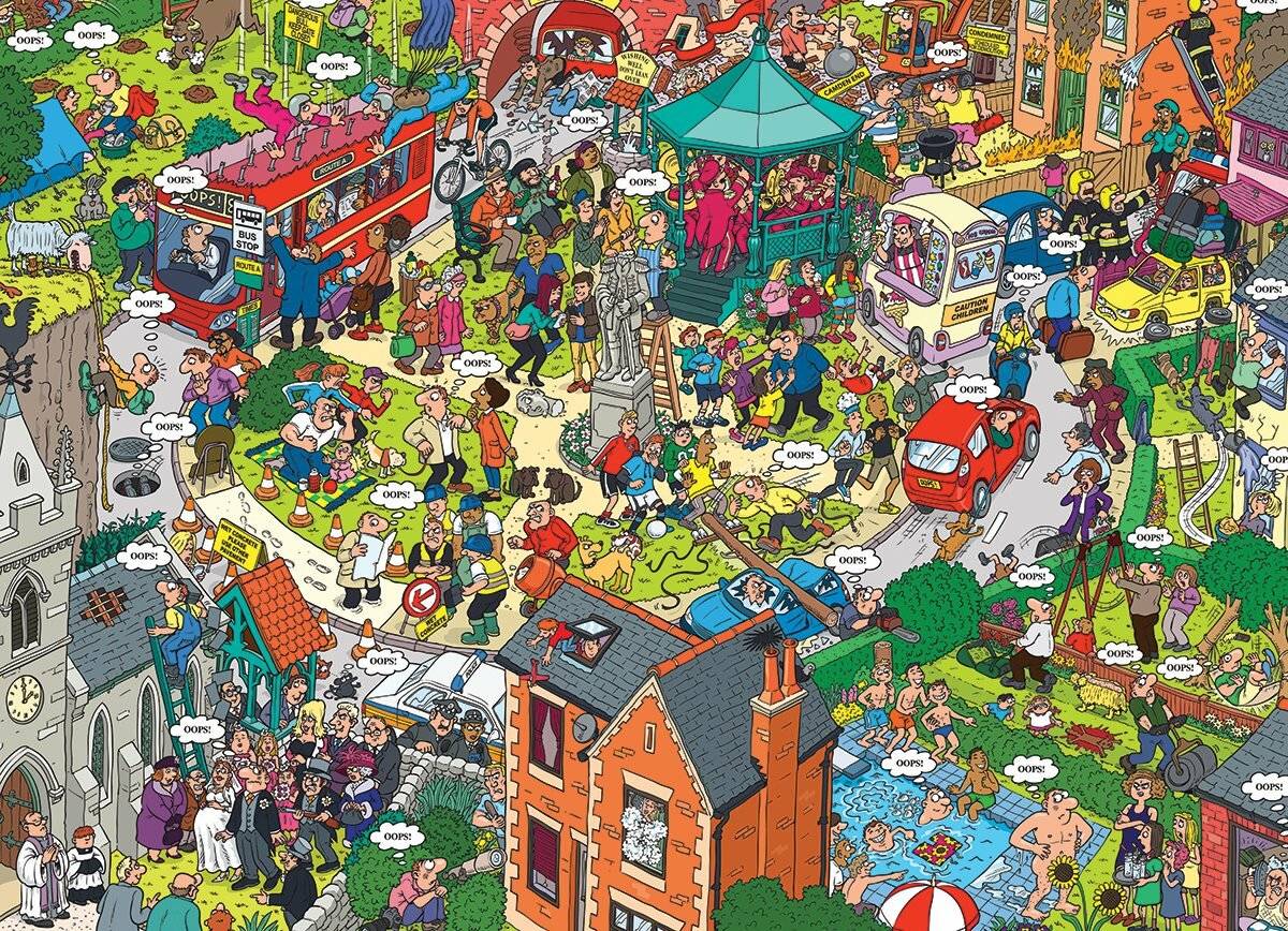 EUROGRAPHICS Puzzle Was kann schiefgehen? XL 500 Stück