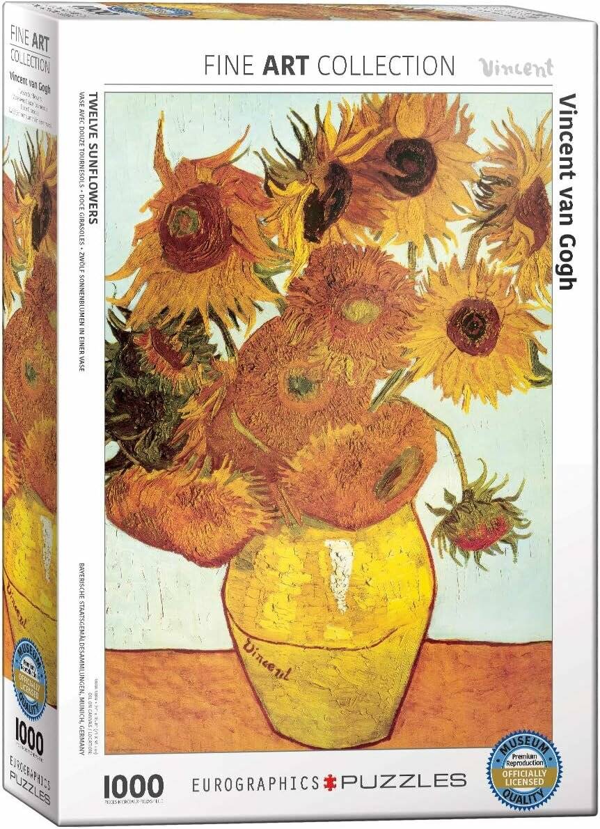 EUROGRAPHICS Zwölf Sonnenblumen Puzzle 1000 Teile
