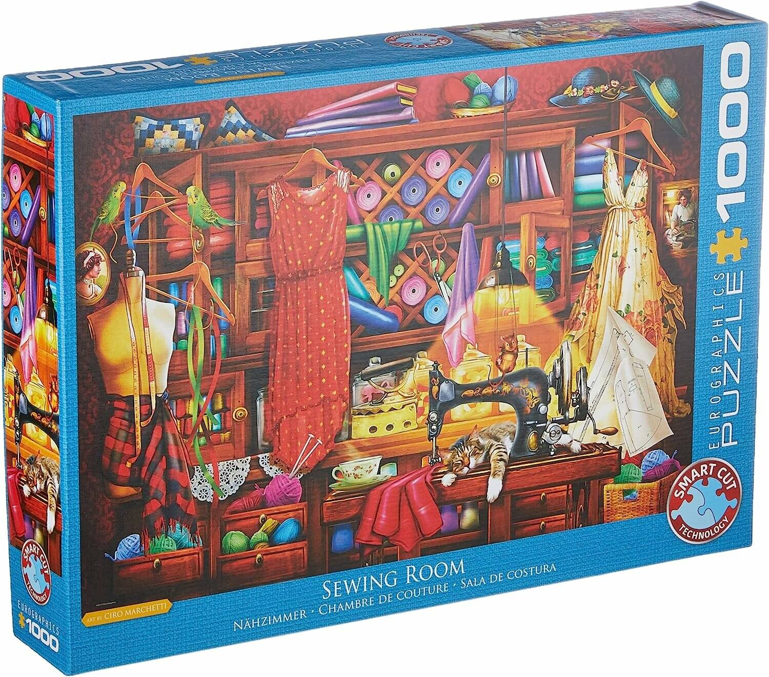 EUROGRAPHICS Puzzle Nähwerkstatt 1000 Teile